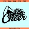 Cheer Megaphone and Pom Pom SVG, Cheer megaphone SVG, cheerleader svg, cheer mom svg