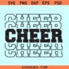 Cheer stacked svg, Stacked Cheer SVG, Cheerleading SVG, cheer team svg, cheerleader girl svg, cheer mom svg