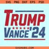 Distressed Trump Vance 2024 SVG, Trump Vance 24 SVG, Republican president svg