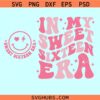In my sweet 16 retro wavy svg, sweet 16 birthday svg, 16th birthday svg
