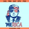 Merica Trump svg png, Trump with flag Sunglasses svg, Trump 4th of July svg