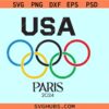Team USA Paris Olympic Rings svg, Olympics 2024 svg, Paris 2024 svg