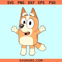 Bingo Jump layered SVG, Bluey Bingo svg, Bluey character svg, Bingo Jump svg