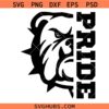 Bulldog Mascot Pride SVG, Bulldog school Spirit SVG, Bulldogs Pride svg