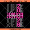 Junior Class of 2026 svg, Class of 2026 svg, graduate 2026 svg, graduation 2026 svg