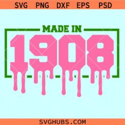 Made in 1908 svg, Alpha Kappa Alpha SVG, sorority SVG