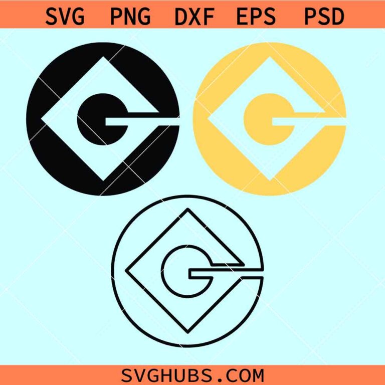 Minions Gru Logo SVG, Minion Gru G Logo Svg, Minion Logo Svg, The Rise ...