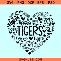 Tigers Mascot Svg, Tigers Svg, Tigers football svg, Tigers School Spirit Svg, Tigers Logo svg, Tigers Sports Shirt Svg