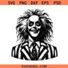 Beetlejuice Halloween SVG, Beetlejuice SVG, Scary Halloween svg, Beetlejuice face SVG