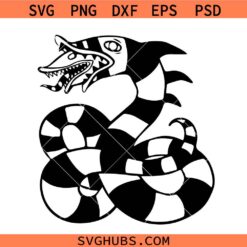 Beetlejuice sandworm SVG, Abstract sandworm SVG, Its ShowTime SVG, Sandworm SVG
