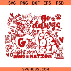 Georgia Bulldogs shirt design, Go Dawgs SVG, UGA bulldogs svg