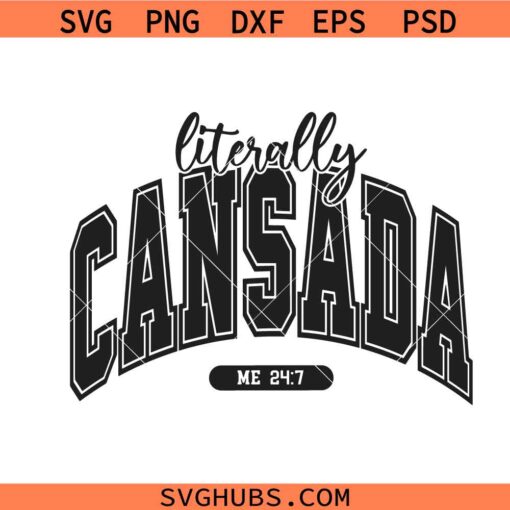 Literally Cansada Svg