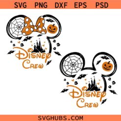 Mickey and Minnie Halloween crew SVG, Halloween Disney Characters SVG, Mickey Minnie Halloween SVG