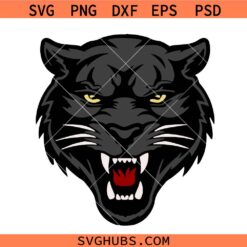 Panthers Mascot SVG, Panthers Pride SVG, Panthers school spirit shirt svg, Black Panther SVG