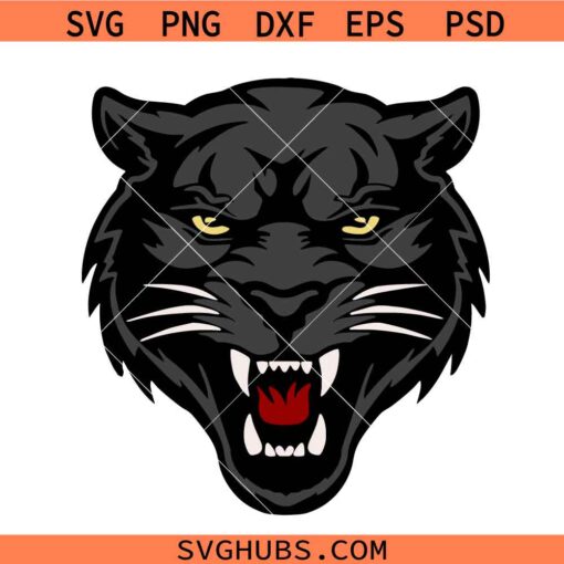 Panthers Mascot SVG, Panthers Pride SVG, Panthers school spirit shirt svg, Black Panther SVG