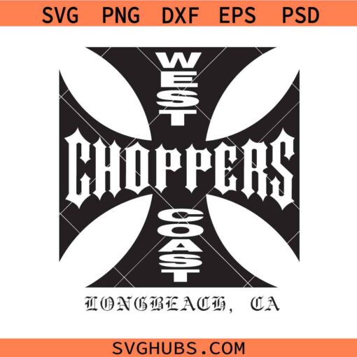 West coast choppers SVG, Choppers logo SVG, Choppers long beach SVG