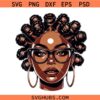 Afro woman with bantu knots SVG, Bantu Knots SVG, Woman with Bantu Knots SVG