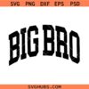 Big Bro varsity SVG, Big brother svg, promoted to big brother svg, sibling svg