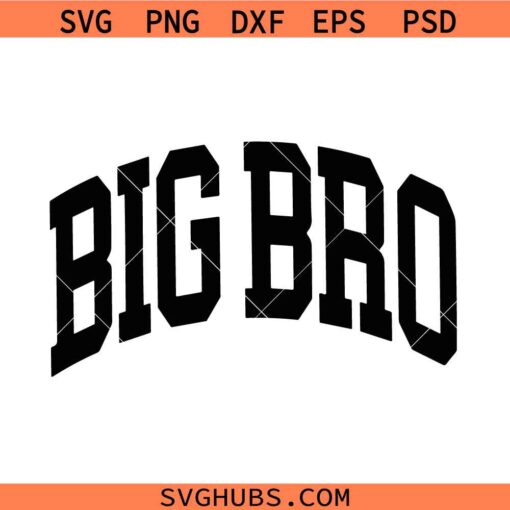 Big Bro varsity SVG, Big brother svg, promoted to big brother svg, sibling svg