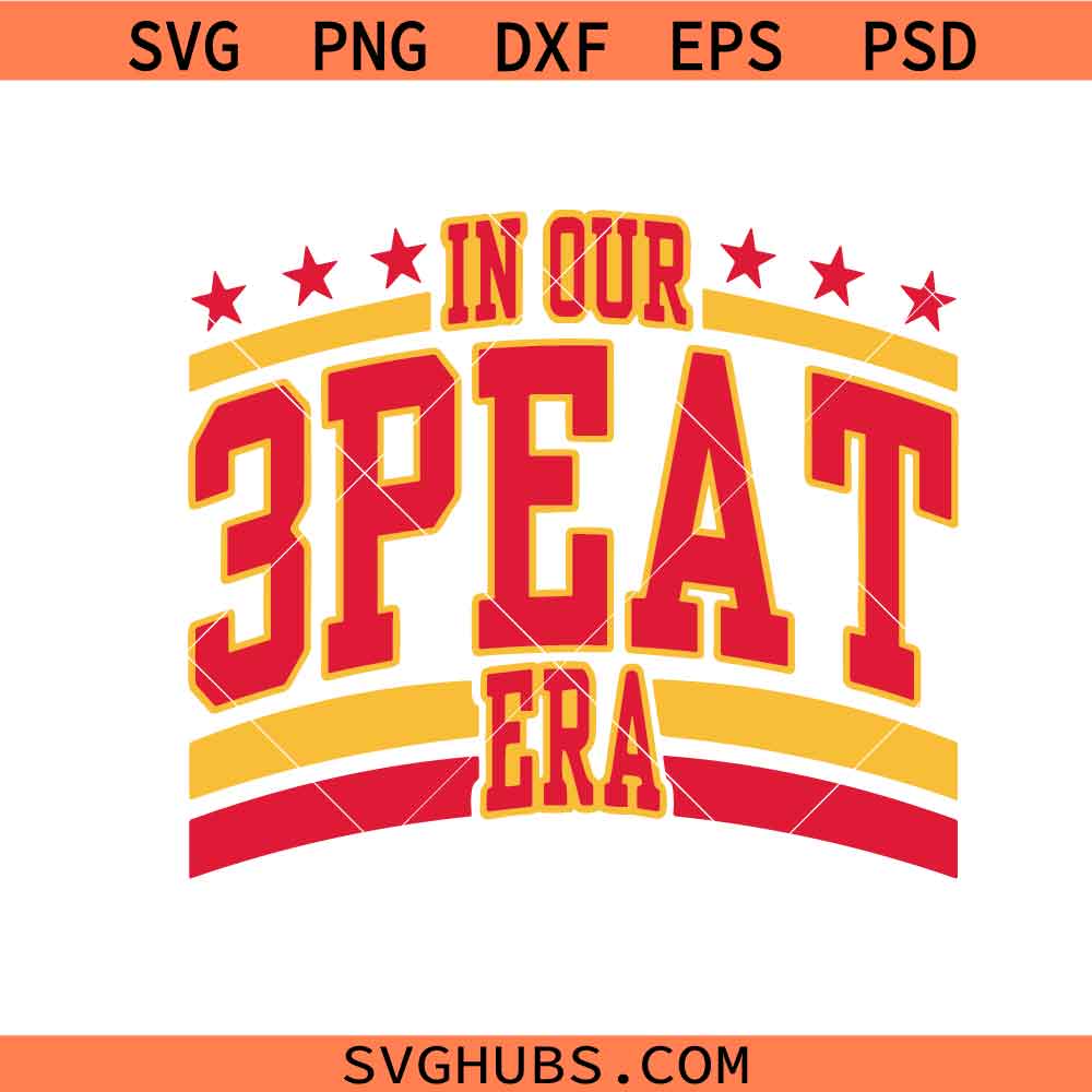 In our 3peat era SVG, KC Chiefs SVG, Kansas City Chiefs Football SVG