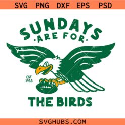 Sundays are for the birds SVG, Philadelphia Eagles SVG, Eagles Football SVG