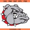 Bulldogs Mascot SVG, Bulldog Head SVG, Bulldogs Football Logo SVG, Bulldogs Cartoon SVG