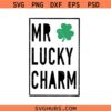 Mr Lucky charm SVG, Boy’s St Patrick’s Day SVG, Shamrock svg, St Patty Day SVG