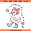 Silly goose on the loose SVG, Cute Goose Svg, Funny Animals Svg
