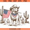 American Pride Pooch SVG, Cowboy Pooch with American Flag SVG, Country 4th of July SVG