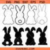 Easter bunny Bundle SVG, Easter Rabbit SVG, Easter Bunnies Svg, Easter Svg files