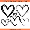 Heart bundle SVG, Hearts Svg, Valentine’s Day Svg, Heart Icons SVG F iles