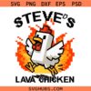 Steve's Lava Chicken Minecraft SVG, Minecraft SVG, Steves Lava Chicken Restaurant Logo SVG  
