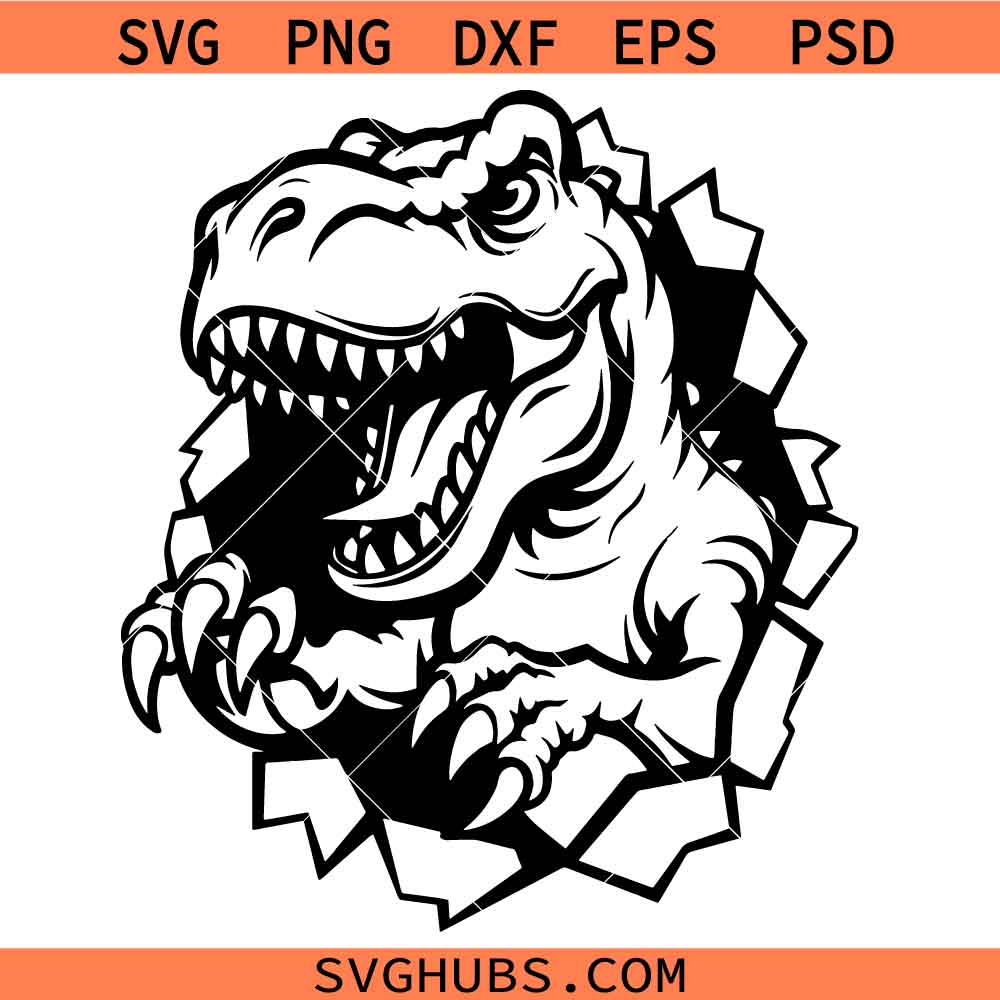 T Rex Scratch Svg, Dinosaur Svg, Tyrannosaurus Rex Svg, T rex Clipart SVG