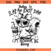 Today Is Slap An Idiot Day SVG, Funny Squirrel SVG, Adult Humor svg, Snarky SVG