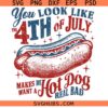 You Look Like the 4th of July SVG, the 4th of July Sausage svg, Funny the 4th of July SVG, Independence Day svg