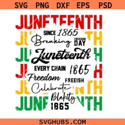 1865 Juneteenth Afro woman Svg, Afro Girl SVG, Black History Month SVG