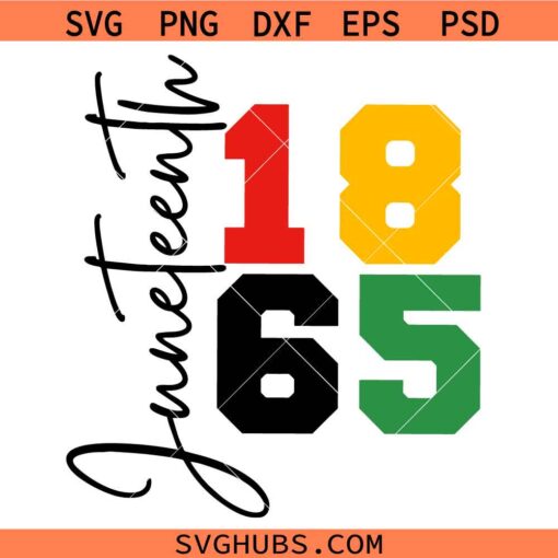 1865 Juneteenth Svg, Juneteenth Shirt svg, black lives matter svg, Black History SVG  