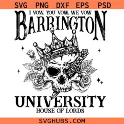 Barrington University SVG, The Ritual SVG, Dark Romance Reader SVG