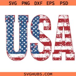 Distressed USA Svg, 4th Of July décor SVG,4th of July Shirt Svg, Independence Day SVG  