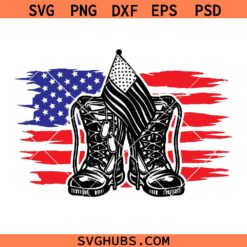 Military boots USA flag SVG, US Combat Boots Svg, US Flag SVG, Veterans Day SVG    