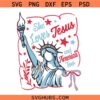 She Loves Jesus and America too SVG, Patriotic SVG, Christian SVG    