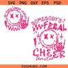 Somebody's Feral Cheerleader SVG, Feral Cheerleader SVG, Funny Cheerleading Svg, Cheerleader Shirt Svg