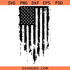 Distressed American flag SVG, Grunge American flag SVG, American flag svg, 4th of July svg  