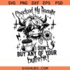 I checked my receipt I didn't buy any of your bull shit SVG, Funny Highland Heifer Face SVG, Sarcastic SVG  
