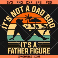 It's Not A Dad Bod It's A Father Figure Fathers Day SVG, Funny Father’s Day svg, Fatherhood svg