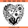 Princess Heart SVG, Heart svg, Princess svg, Queen svg