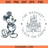 The Happiest Place On Earth Svg, Mouse Castle SVG, Magical Kingdom Svg, Family Trip Svg