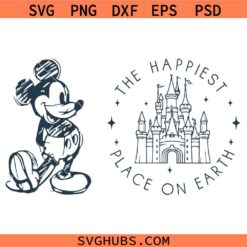 The Happiest Place On Earth Svg, Mouse Castle SVG, Magical Kingdom Svg, Family Trip Svg