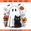 Cute Vintage Halloween SVG, Halloween Ghost SVG, Halloween Cat SVG    