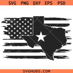 Distressed Texas flag SVG, Texas USA flag svg, 4th of July svg